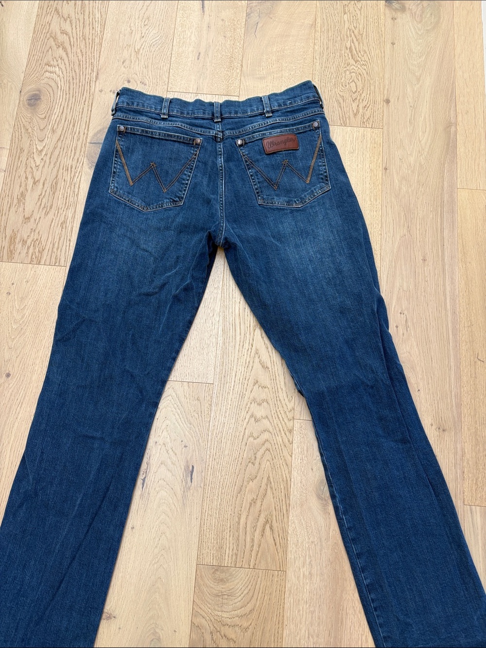 Wrangler Mens Indigo slim Straight Leg Jeans 32x34